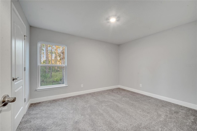 unfurnished room featuring carpet flooring