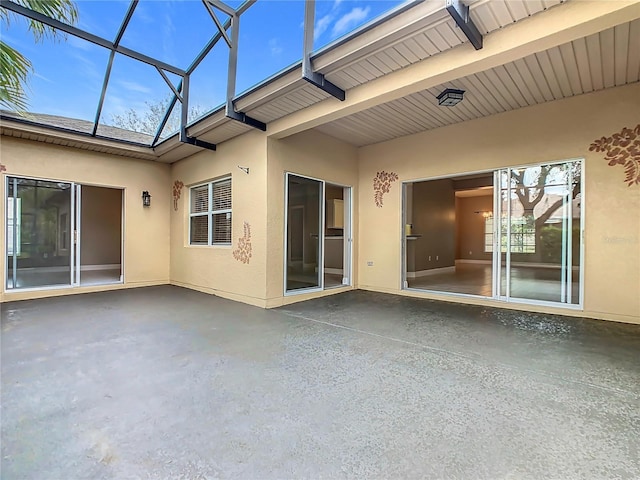 exterior space featuring a lanai