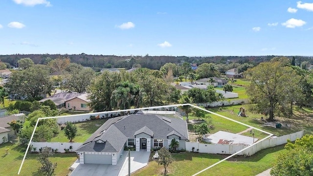 birds eye view of property featuring a residential view