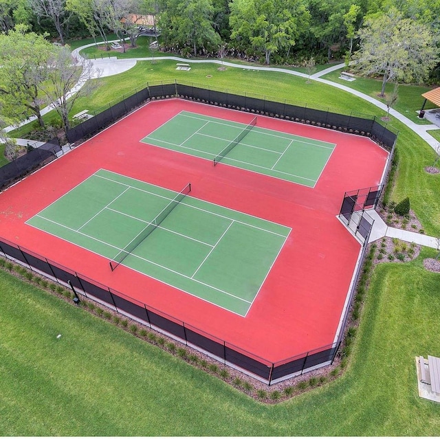 view of tennis court