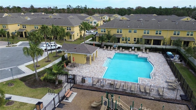 view of pool with a patio area