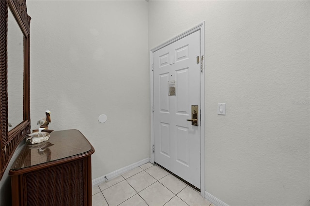 view of tiled foyer