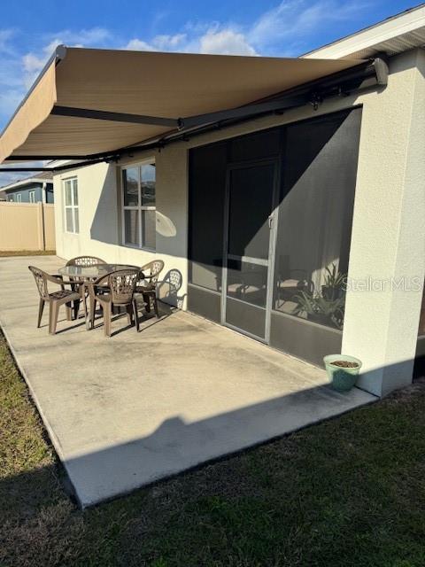 exterior space with a patio