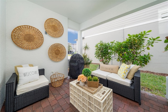 view of patio / terrace with outdoor lounge area