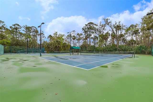 view of tennis court