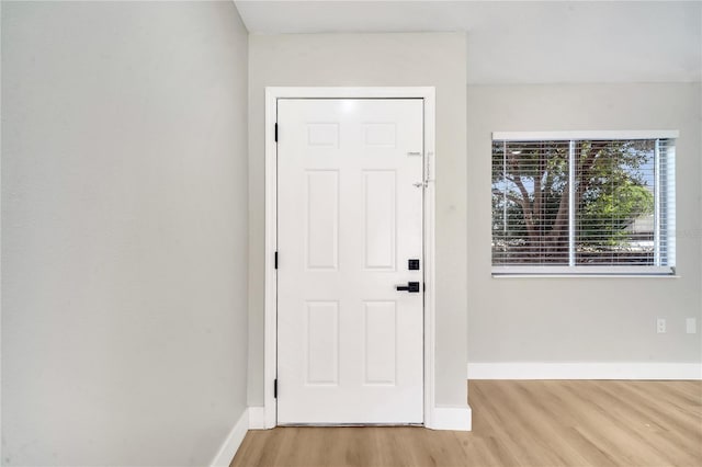 interior space with light wood-type flooring