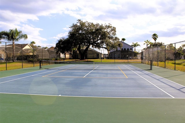 view of tennis court