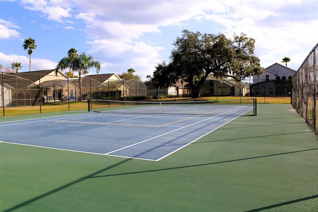 view of sport court with basketball court