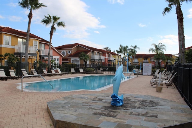 view of pool with a patio area