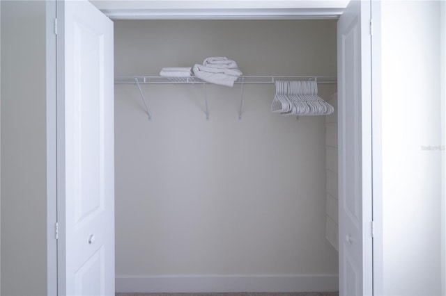 view of closet