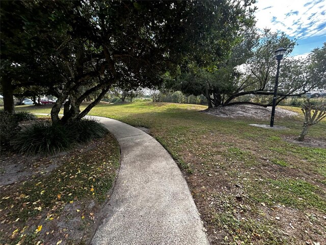 surrounding community featuring a yard