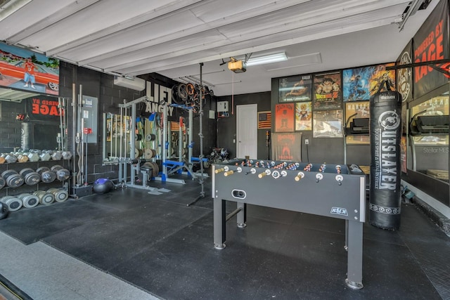 820 Windlass Ct, Kissimmee, FL 34746 - gym with a garage