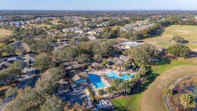 aerial view featuring a residential view