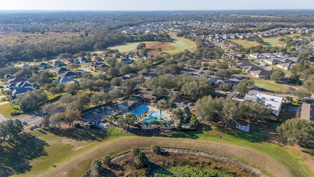 aerial view featuring a residential view