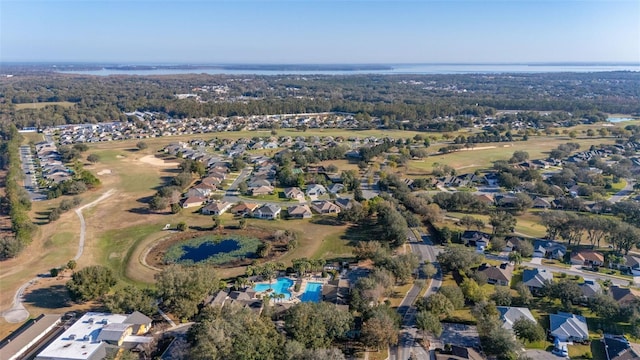 aerial view featuring a residential view