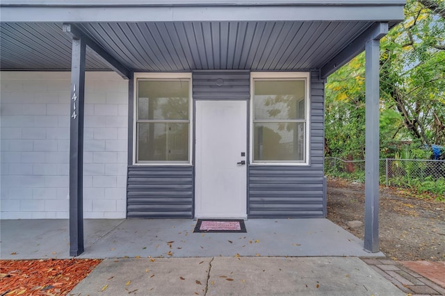 view of entrance to property