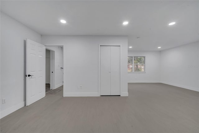 interior space with light wood-type flooring