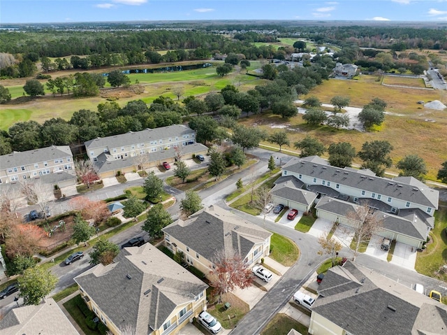 drone / aerial view with a residential view