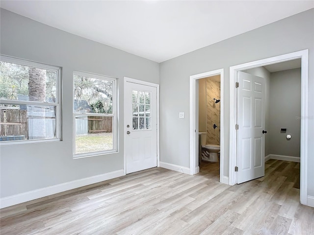 interior space featuring light hardwood / wood-style flooring