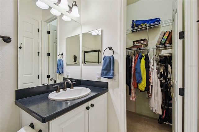 bathroom featuring vanity