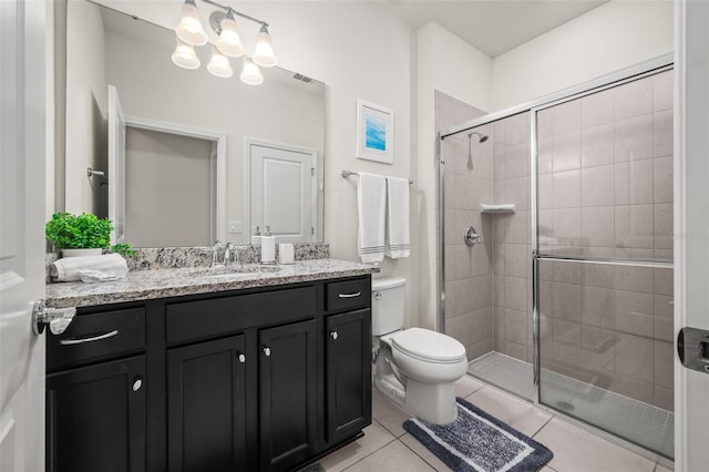 1607 Kona Ln, Davenport, FL 33897 - full bath featuring vanity, a stall shower, and tile patterned floors