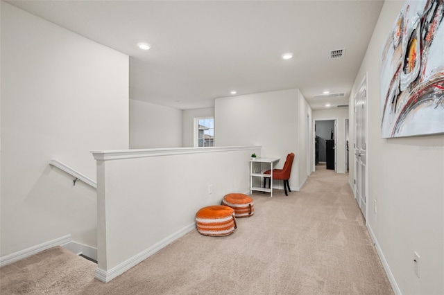 1607 Kona Ln, Davenport, FL 33897 - corridor featuring an upstairs landing, carpet, and recessed lighting