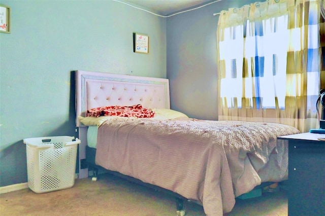 bedroom featuring carpet flooring