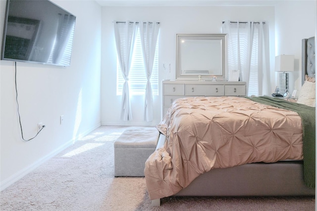 bedroom with carpet