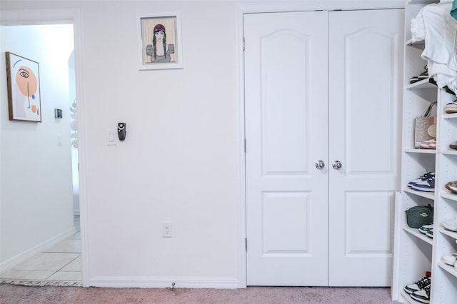 interior space featuring a closet