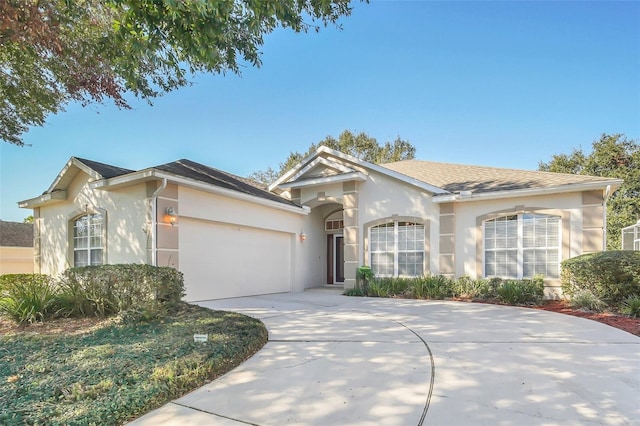 ranch-style house with a garage