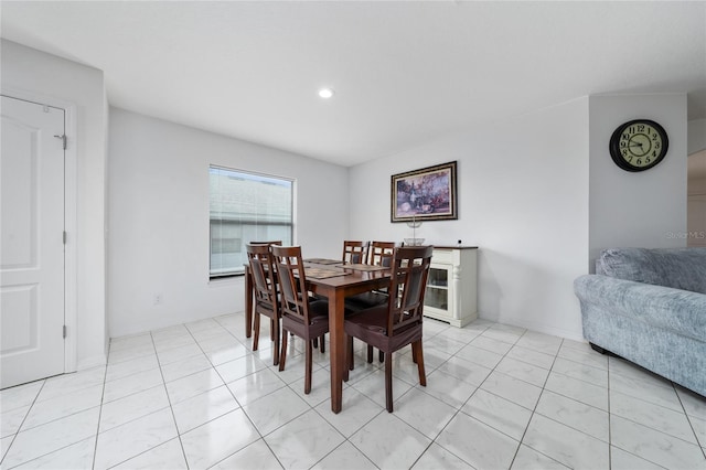 view of dining room