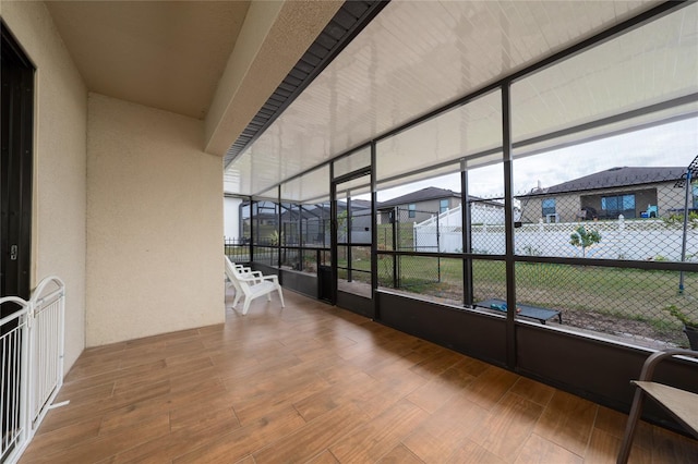 view of sunroom / solarium