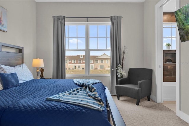 bedroom featuring carpet floors