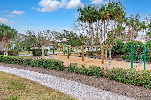 view of jungle gym