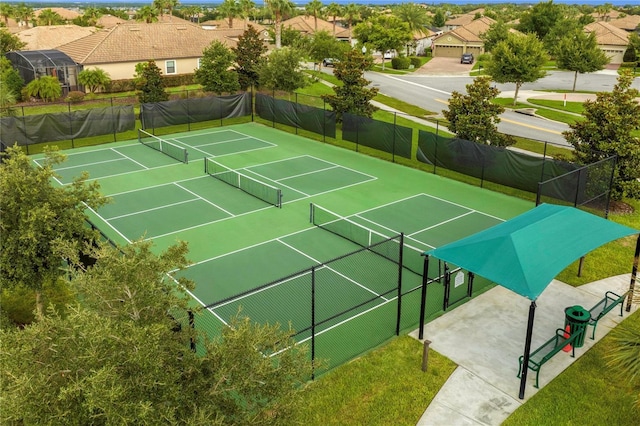 view of tennis court