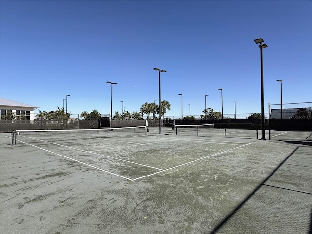 view of tennis court