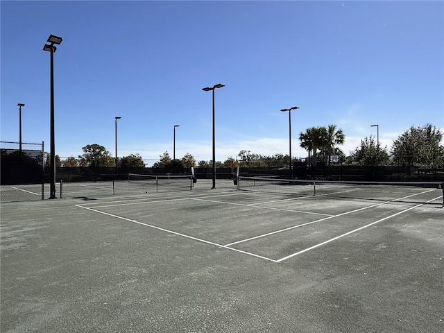 view of sport court