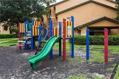 view of community jungle gym