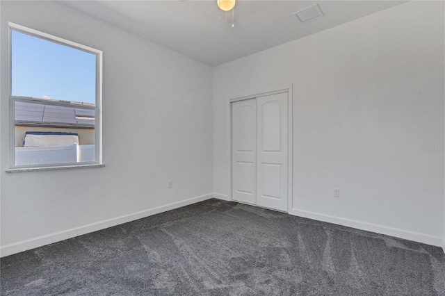 view of carpeted empty room