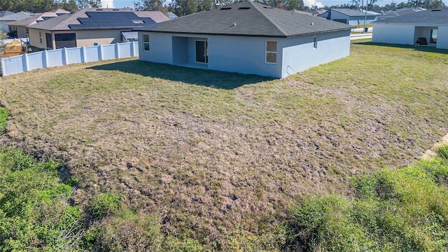 exterior space with a lawn