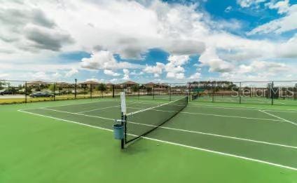 view of tennis court