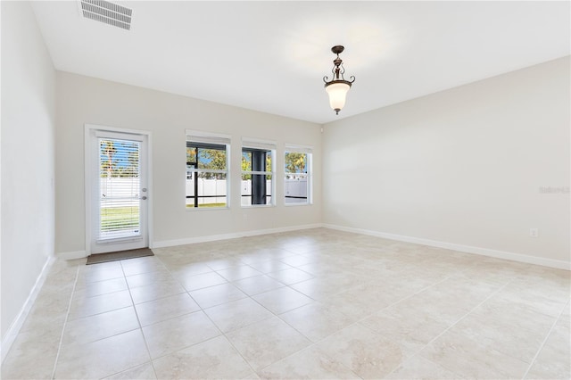 view of tiled empty room