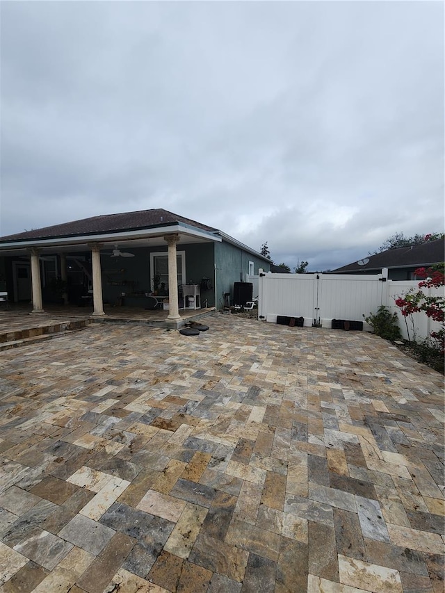 view of patio with cooling unit