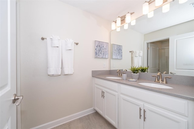 bathroom with vanity