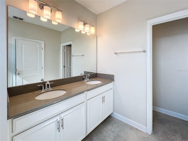 bathroom featuring vanity