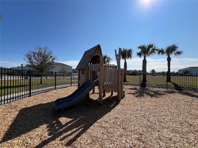 view of play area