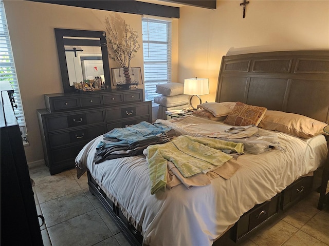 view of tiled bedroom