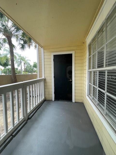 view of balcony