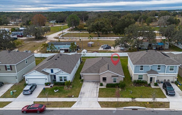 birds eye view of property