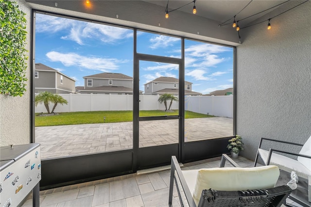 view of sunroom / solarium